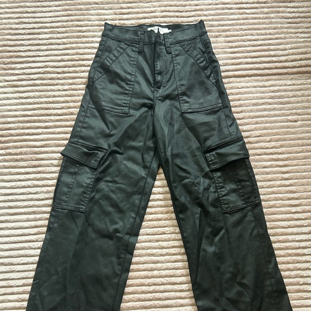 Women's Black Straight Leg Cargo Pants